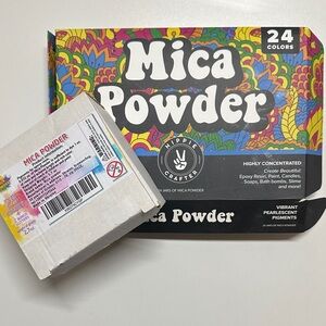 Hippie Crafter Mica Powder Set - 24 Colors + more bundle
